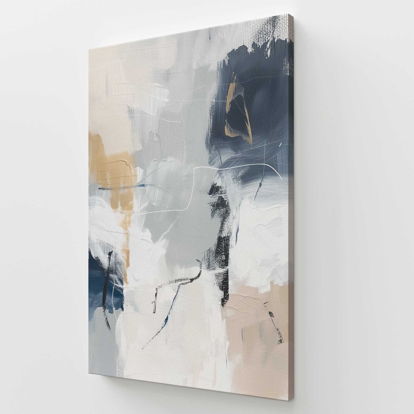 [Color:Stretched Canvas], Picture of art at an angle