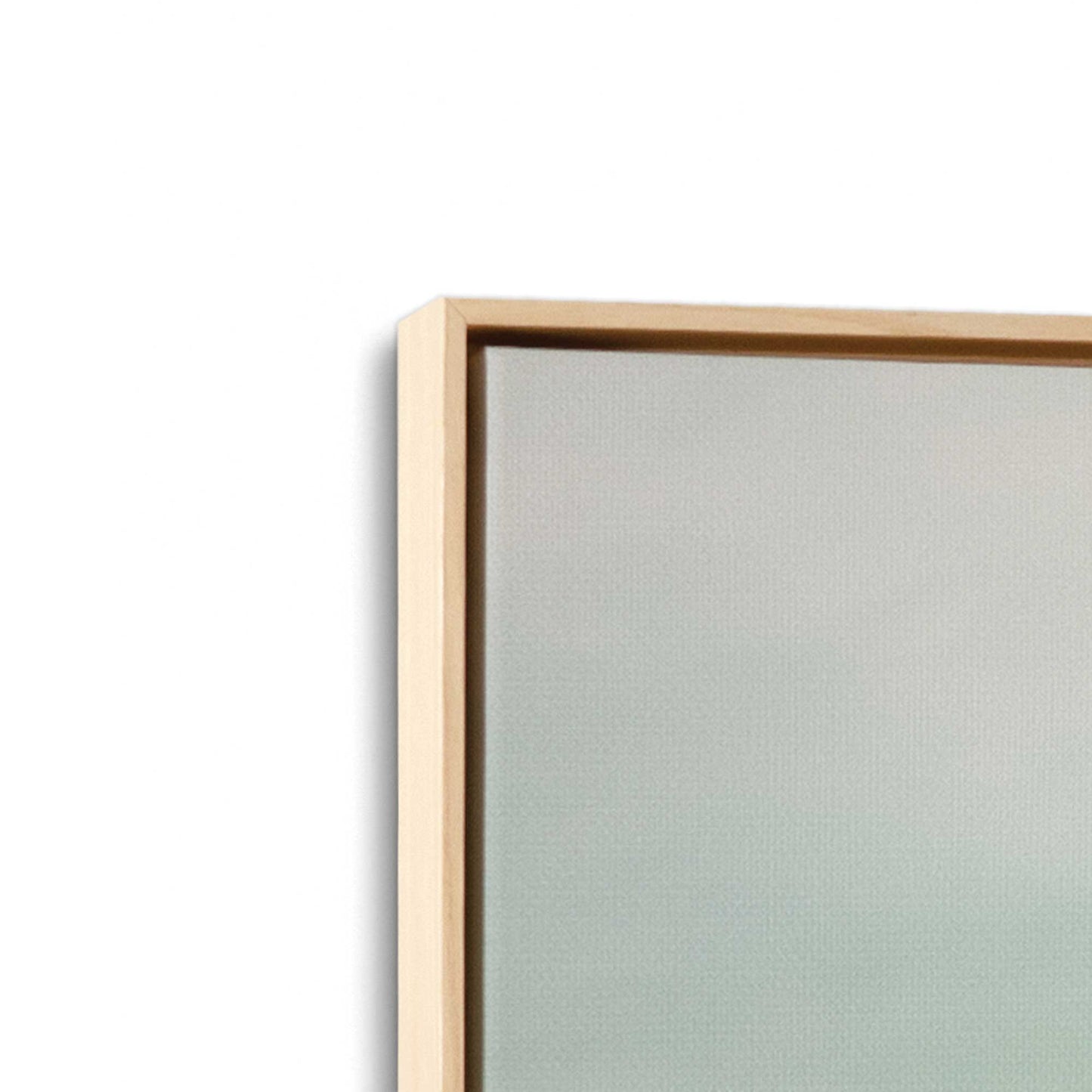 [Color:American Maple], Picture of art in a American Maple frame at an angle