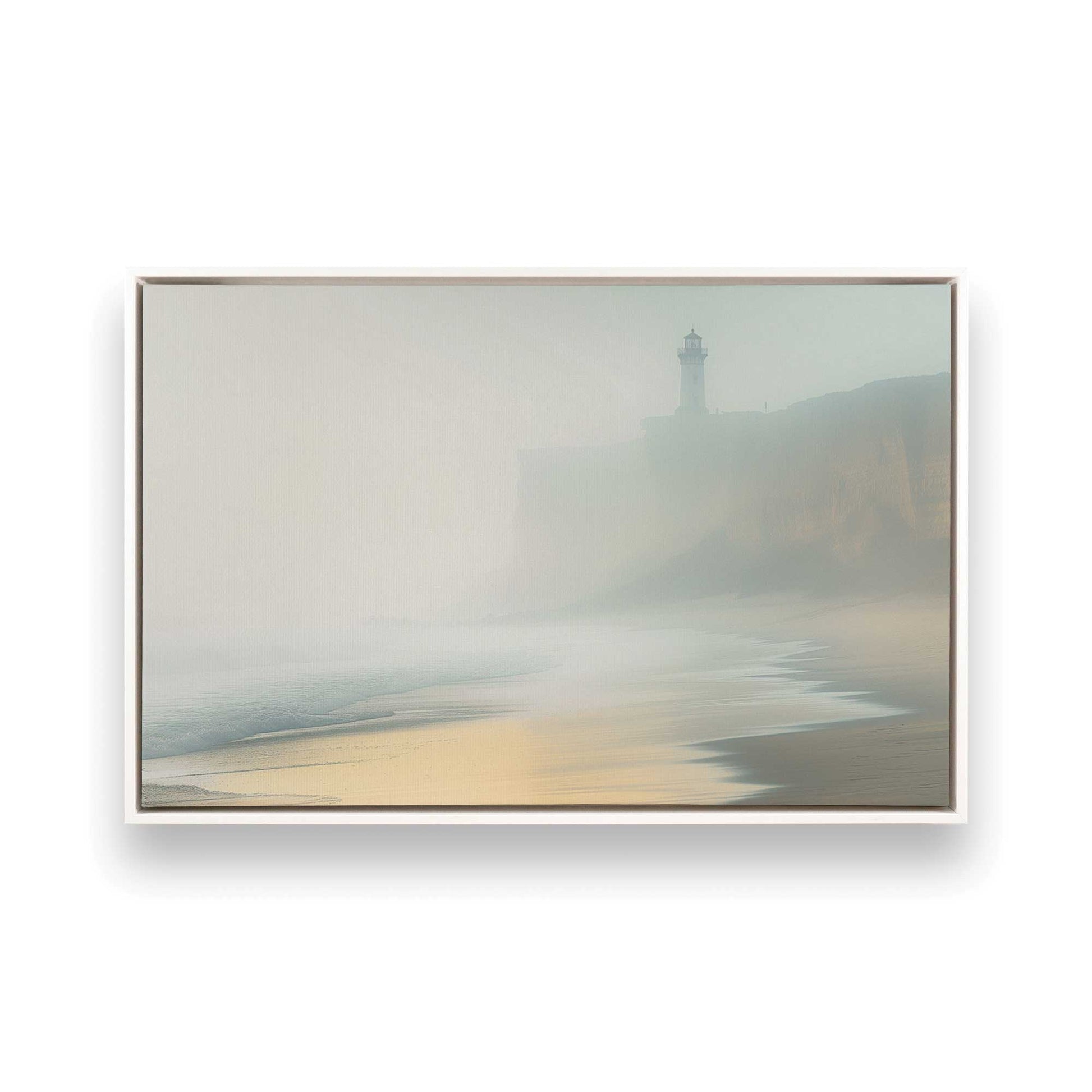[Color:Opaque White], Picture of art in a White frame