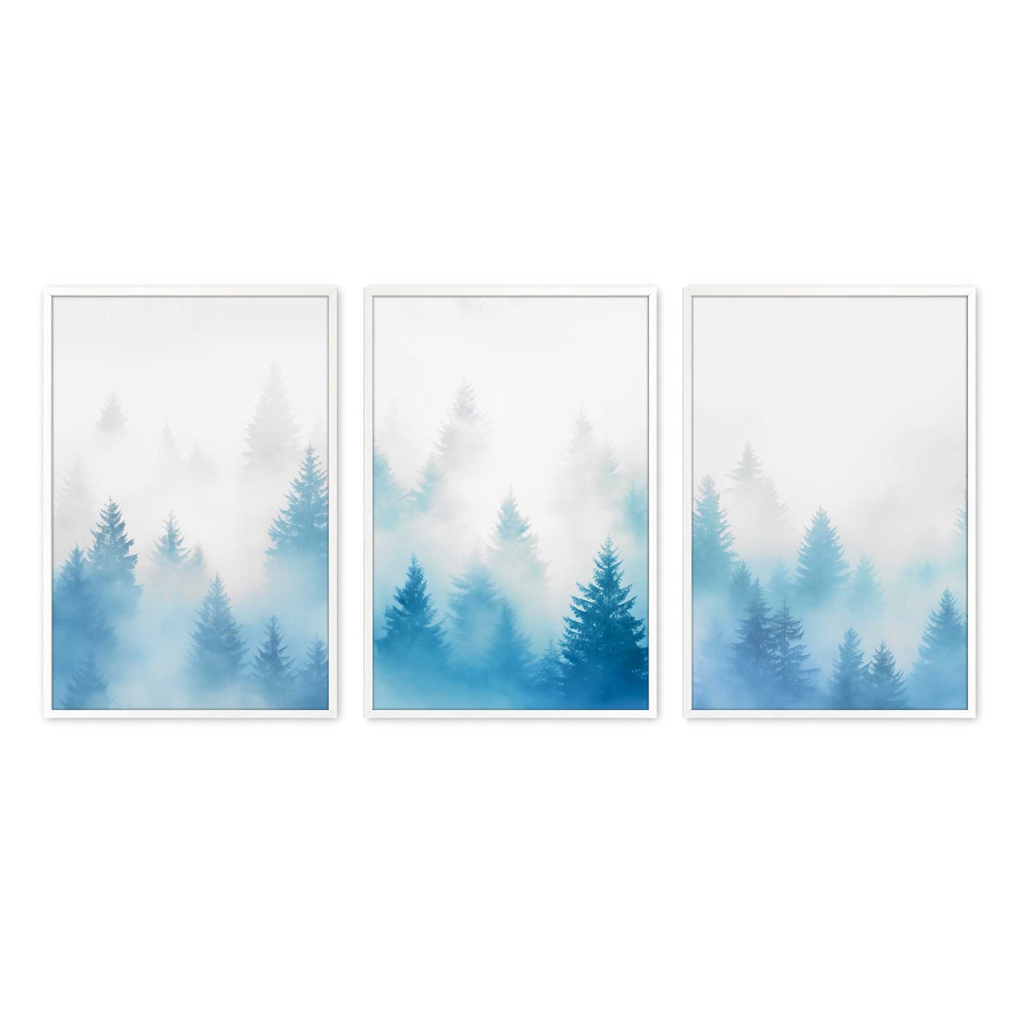 [Color:Opaque White], Picture of art in a Opaque White frame at an angle