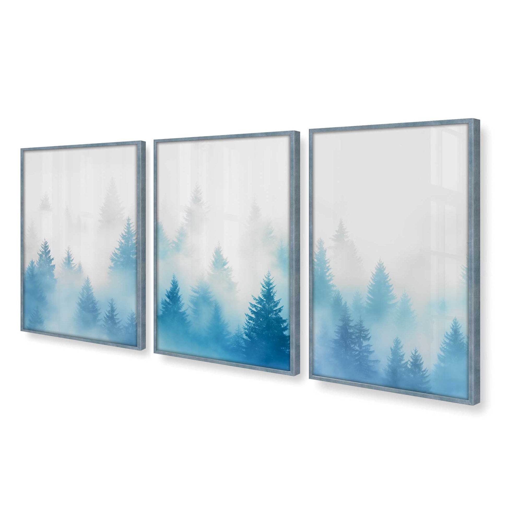 [Color:Electric Sky], Picture of art in a Electric Sky frame at an angle
