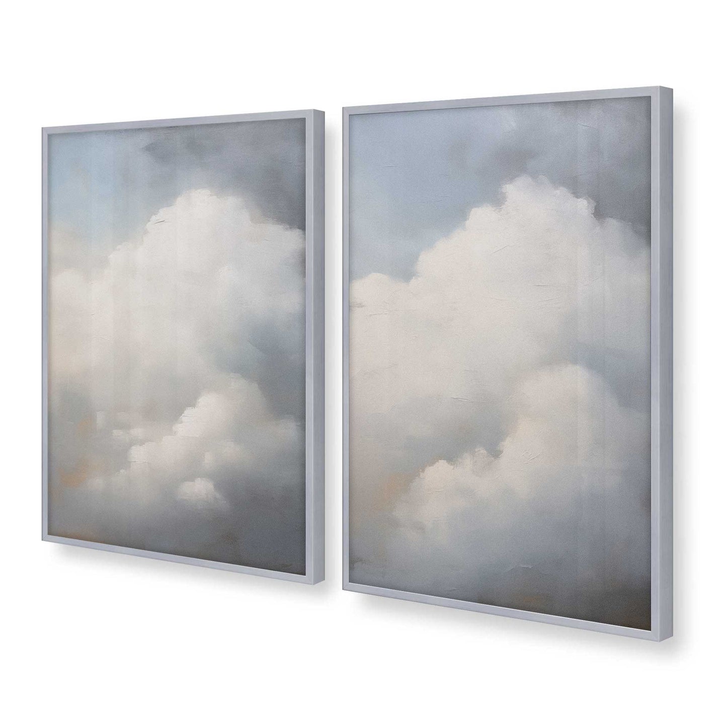 [Color:Polished Chrome], Picture of art in a Polished Chrome frame at an angle
