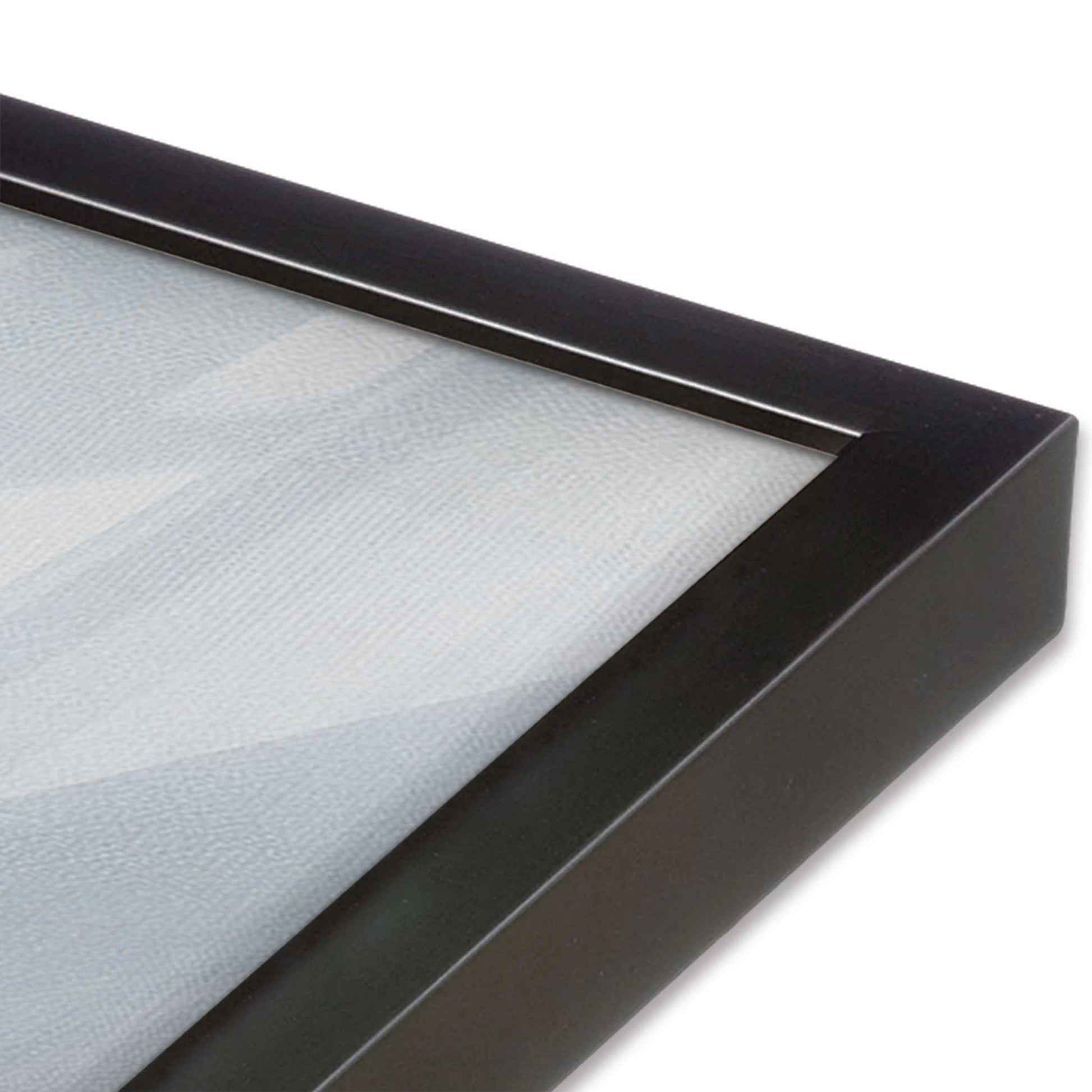 [Color:Weathered Zinc], Picture of art in a Weathered Zinc frame at an angle