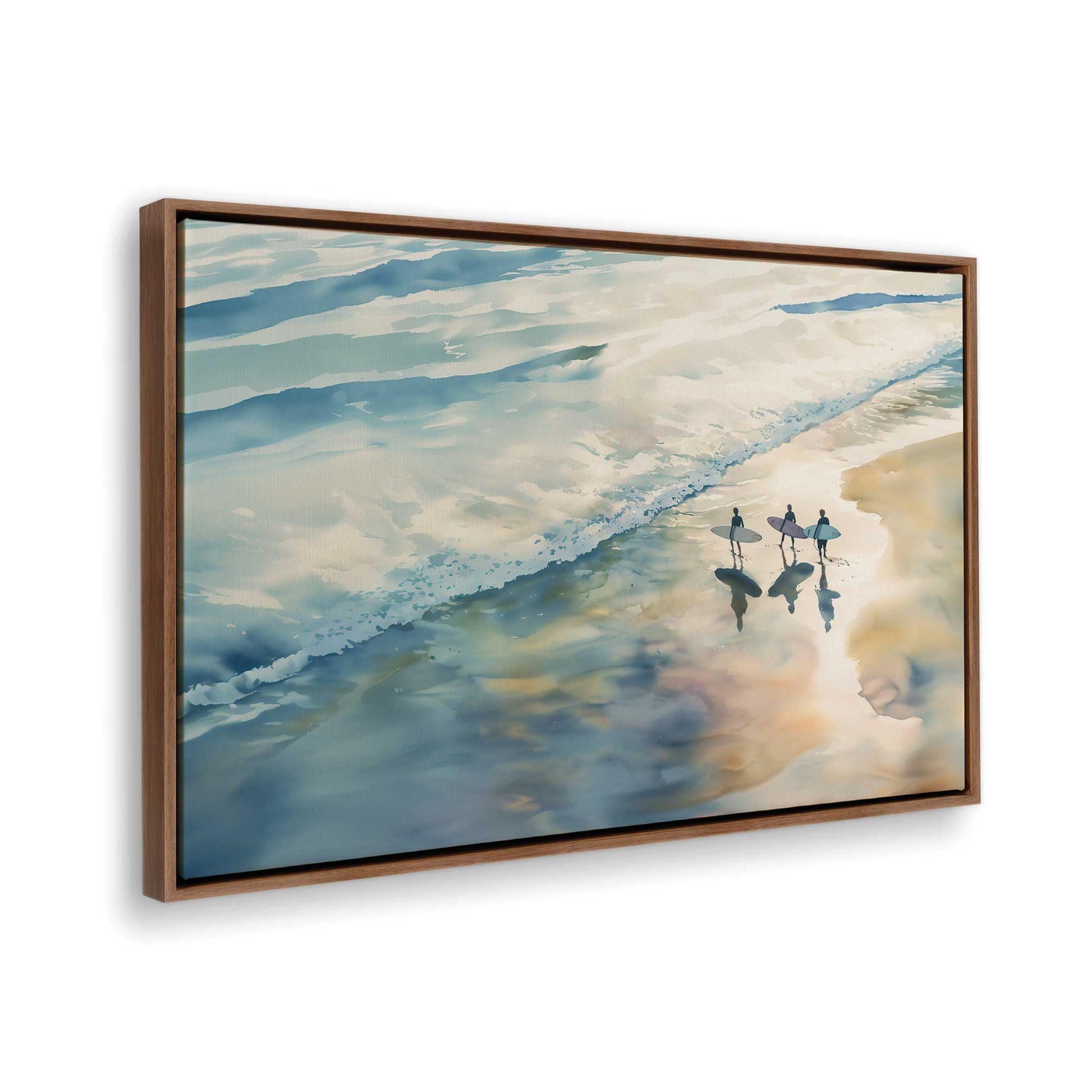 [Color:Walnut], Picture of the corner of the art