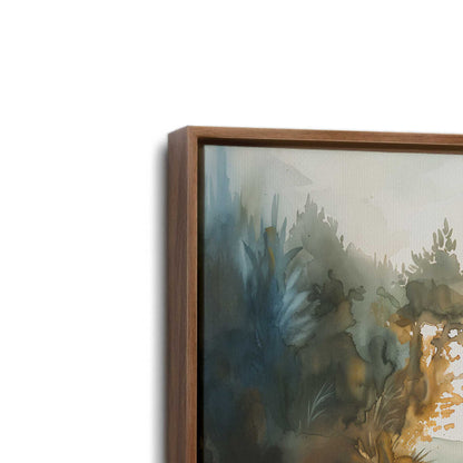 [Color:Walnut], Picture of art in a Walnut frame at an angle
