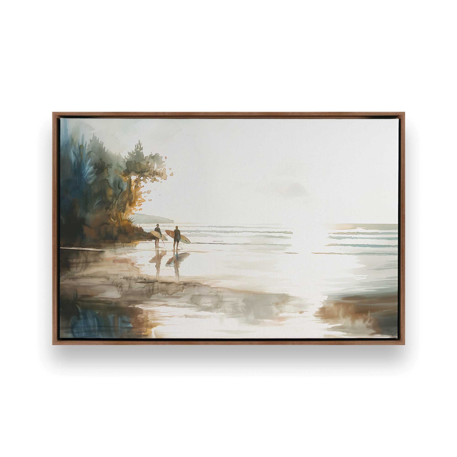 [Color:Walnut], Picture of art in a Walnut frame