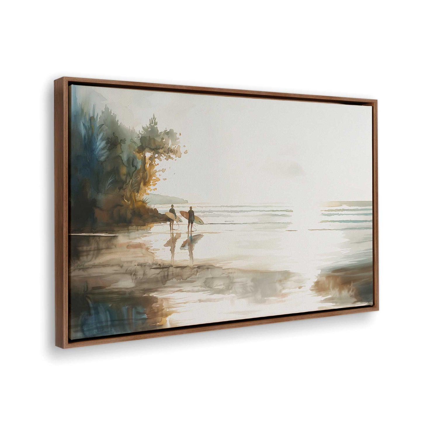 [Color:Walnut], Picture of the corner of the art