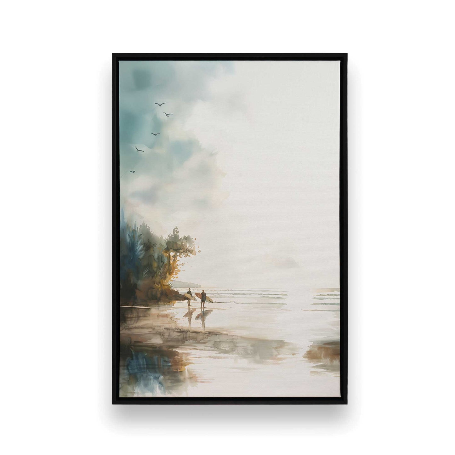 [Color:Satin Black], Picture of art in a Satin Black frame