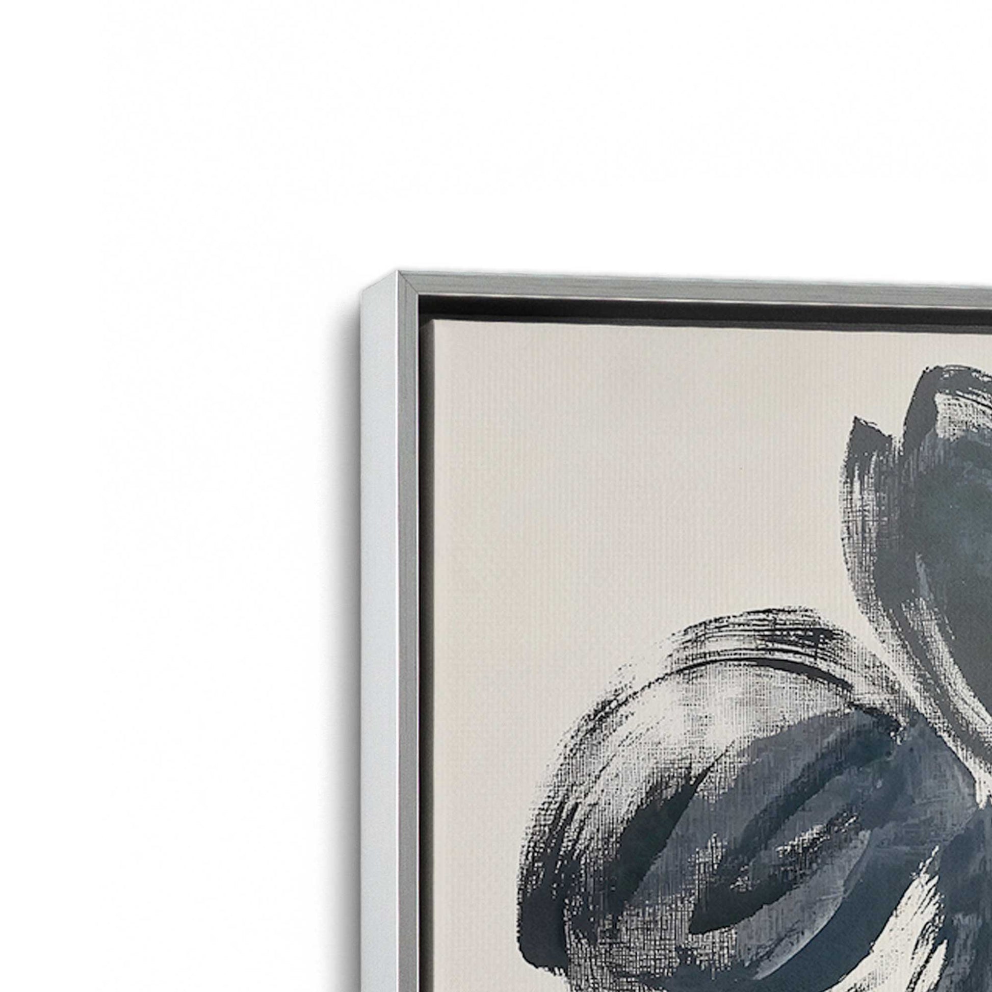 [Color:Polished Chrome], Picture of art in a Polished Chrome frame at an angle