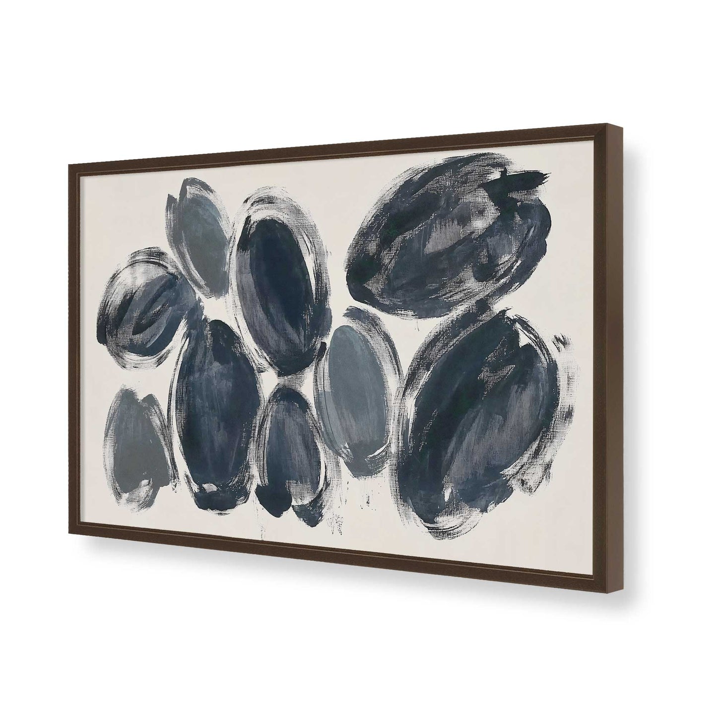 [Color:Brown], Picture of art in a Brown frame of the corner