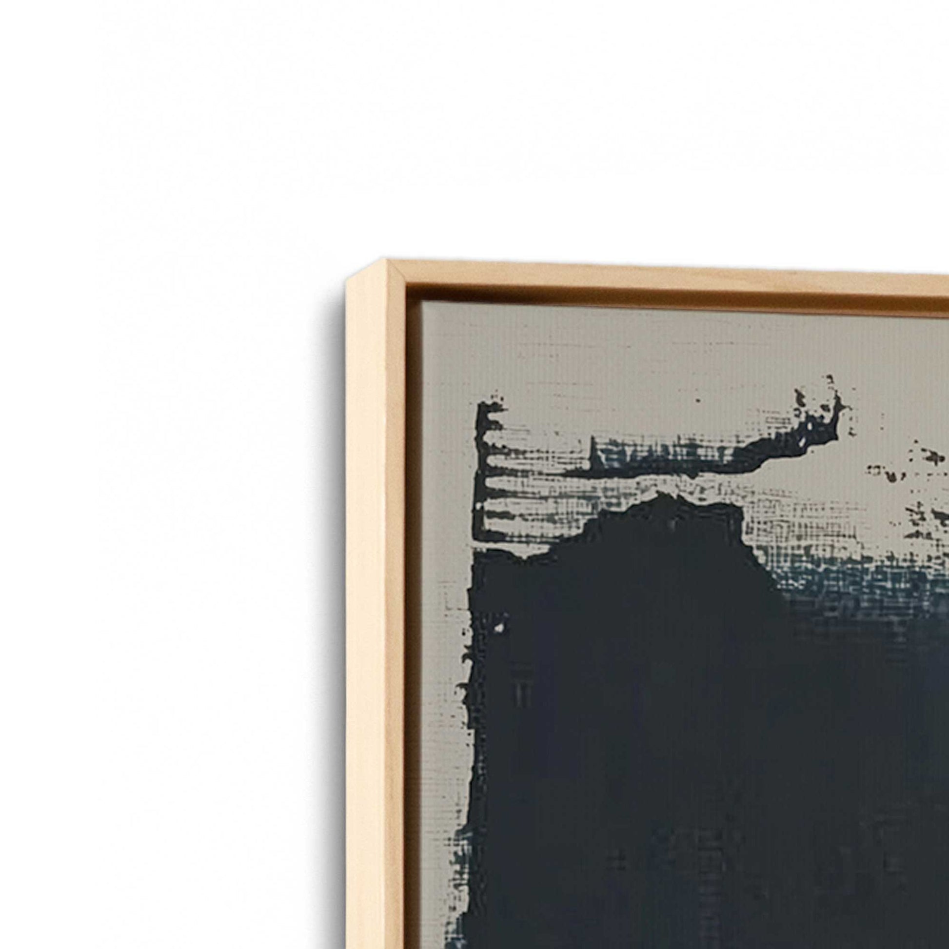 [Color:American Maple], Picture of art in a American Maple frame at an angle