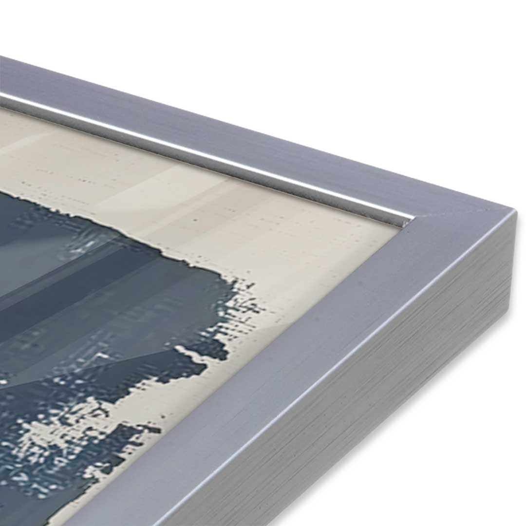 [Color:Polished Chrome], Picture of art in a Polished Chrome frame at an angle