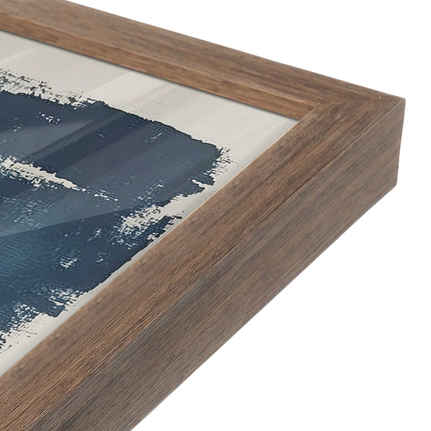 [Color:Walnut], Picture of art in a Walnut frame at an angle