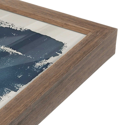 [Color:Walnut], Picture of art in a Walnut frame at an angle