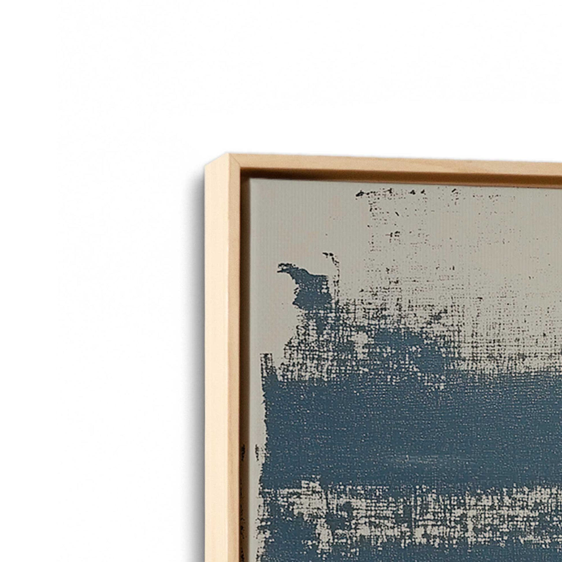 [Color:American Maple], Picture of art in a American Maple frame at an angle