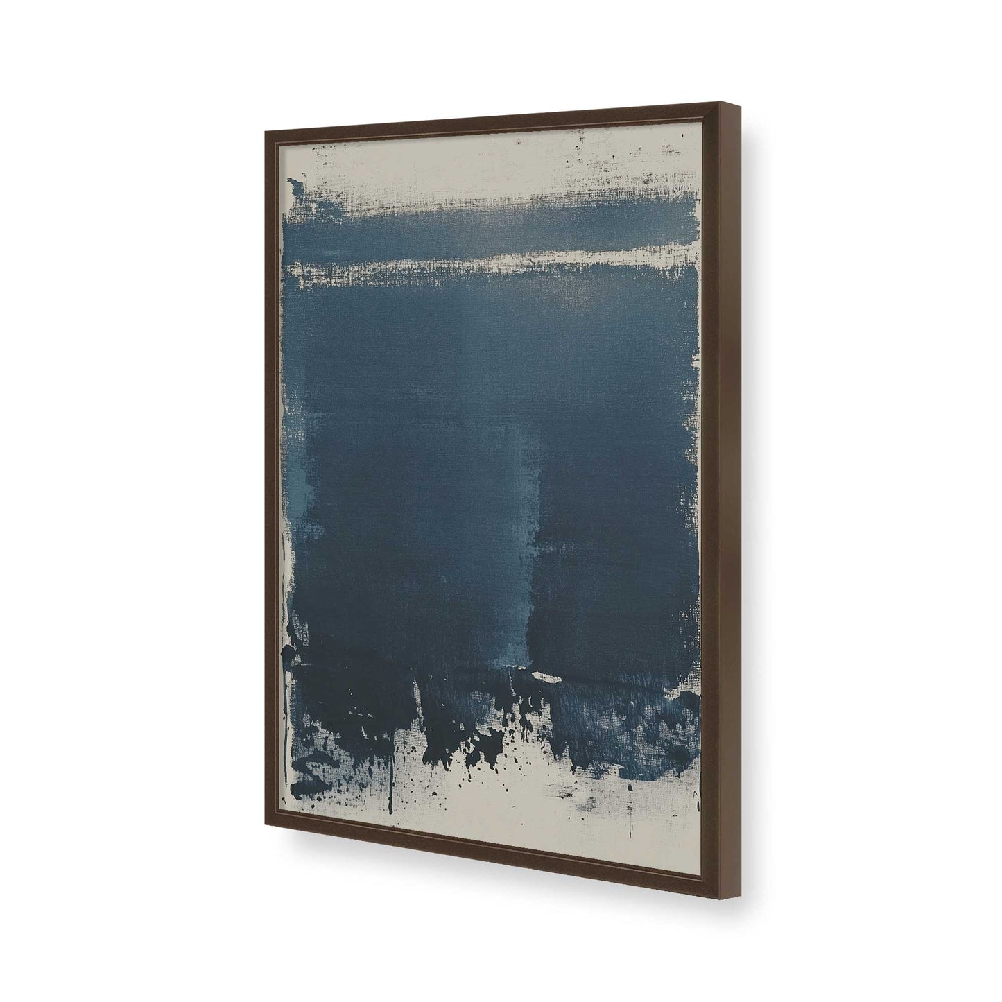 [Color:Brown], Picture of art in a Brown frame of the corner