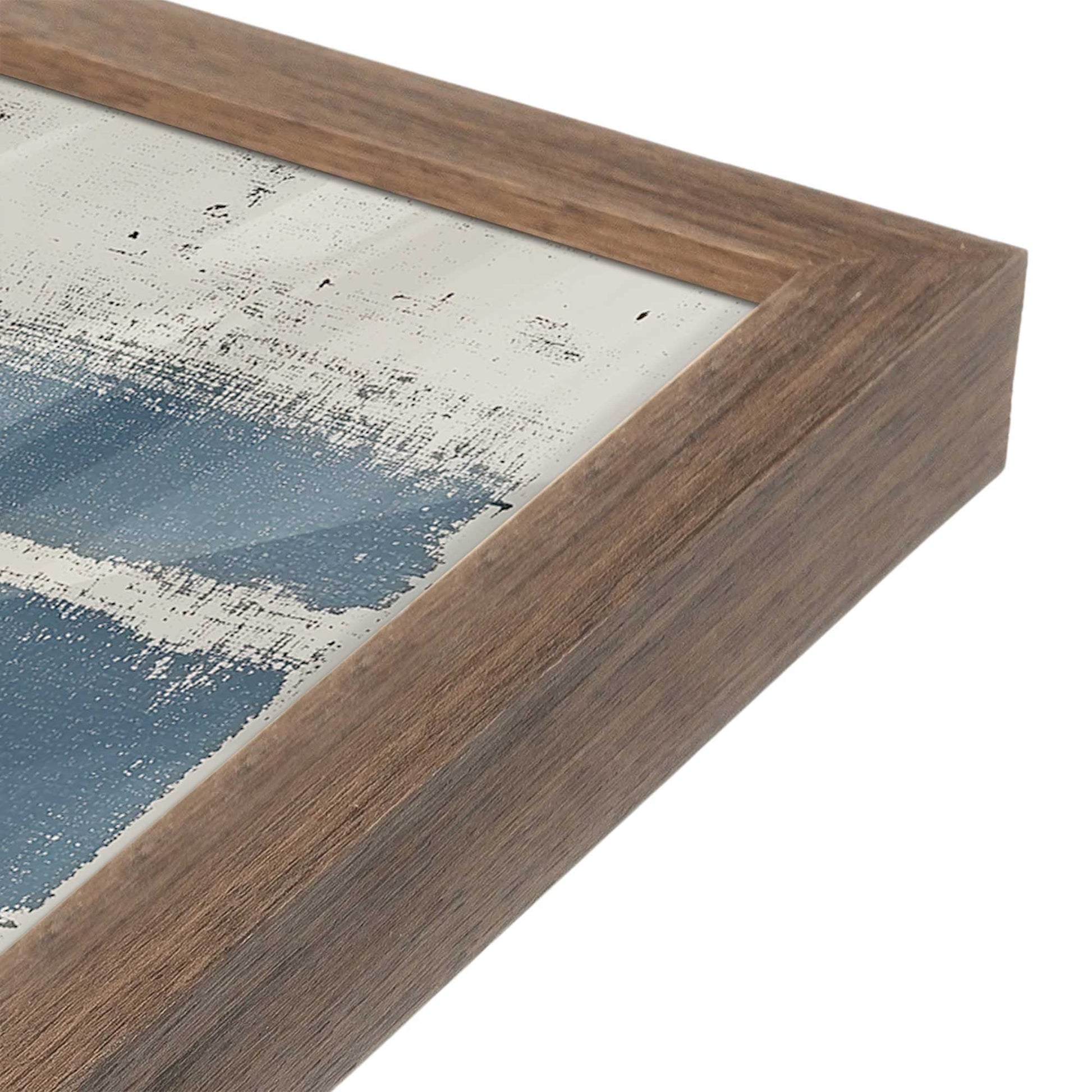 [Color:Walnut], Picture of art in a Walnut frame at an angle