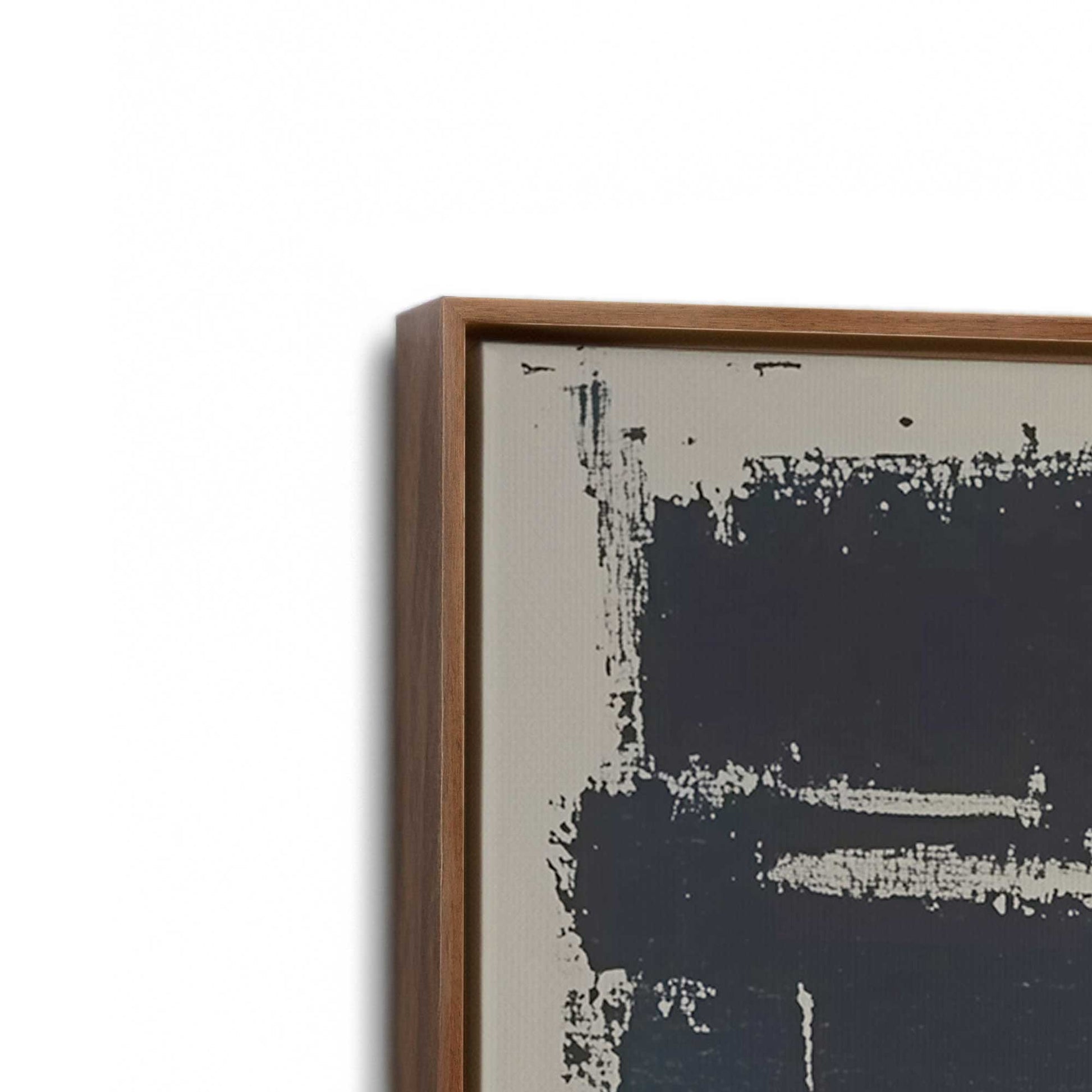 [Color:Walnut], Picture of art in a Walnut frame at an angle