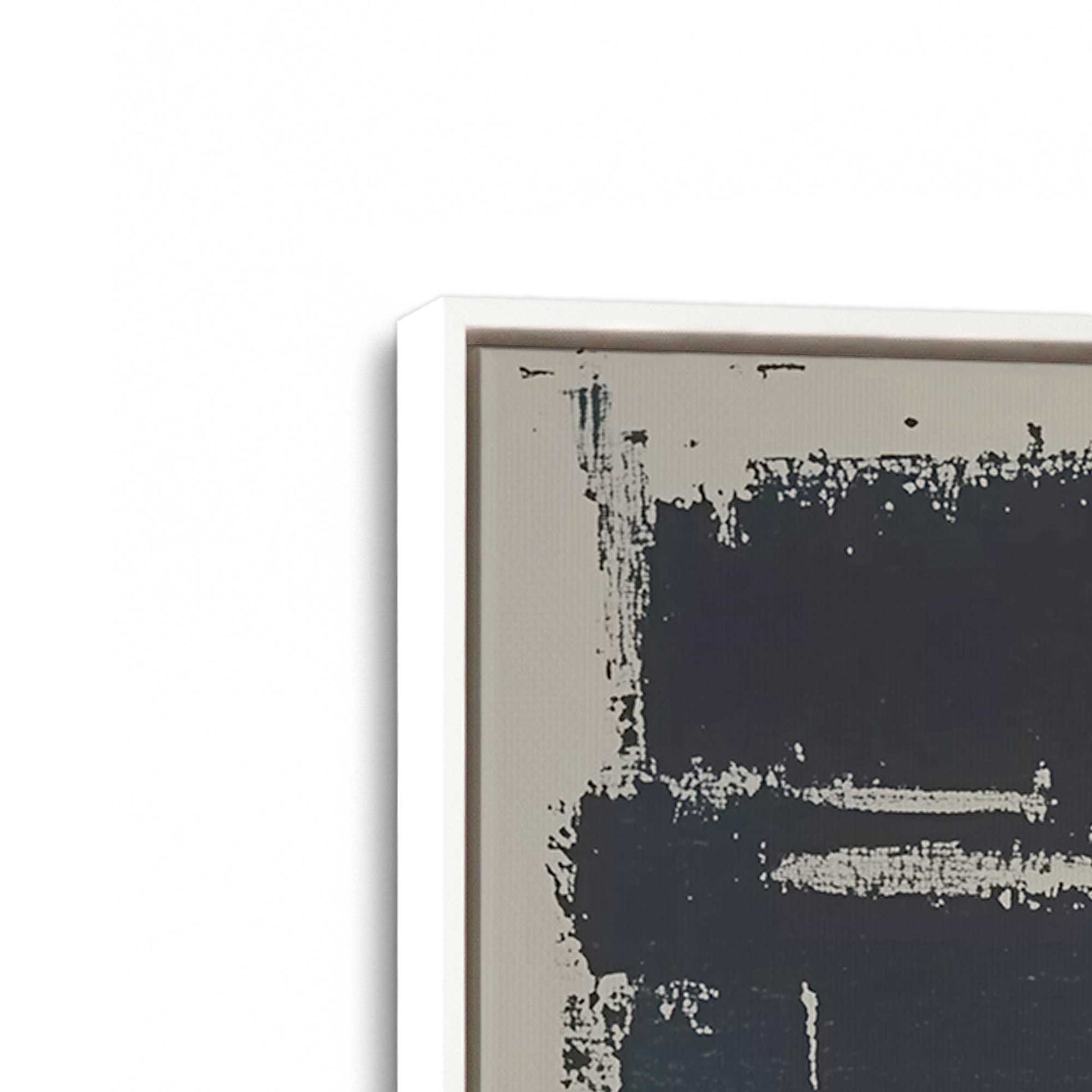 [Color:Opaque White], Picture of art in a White frame at an angle