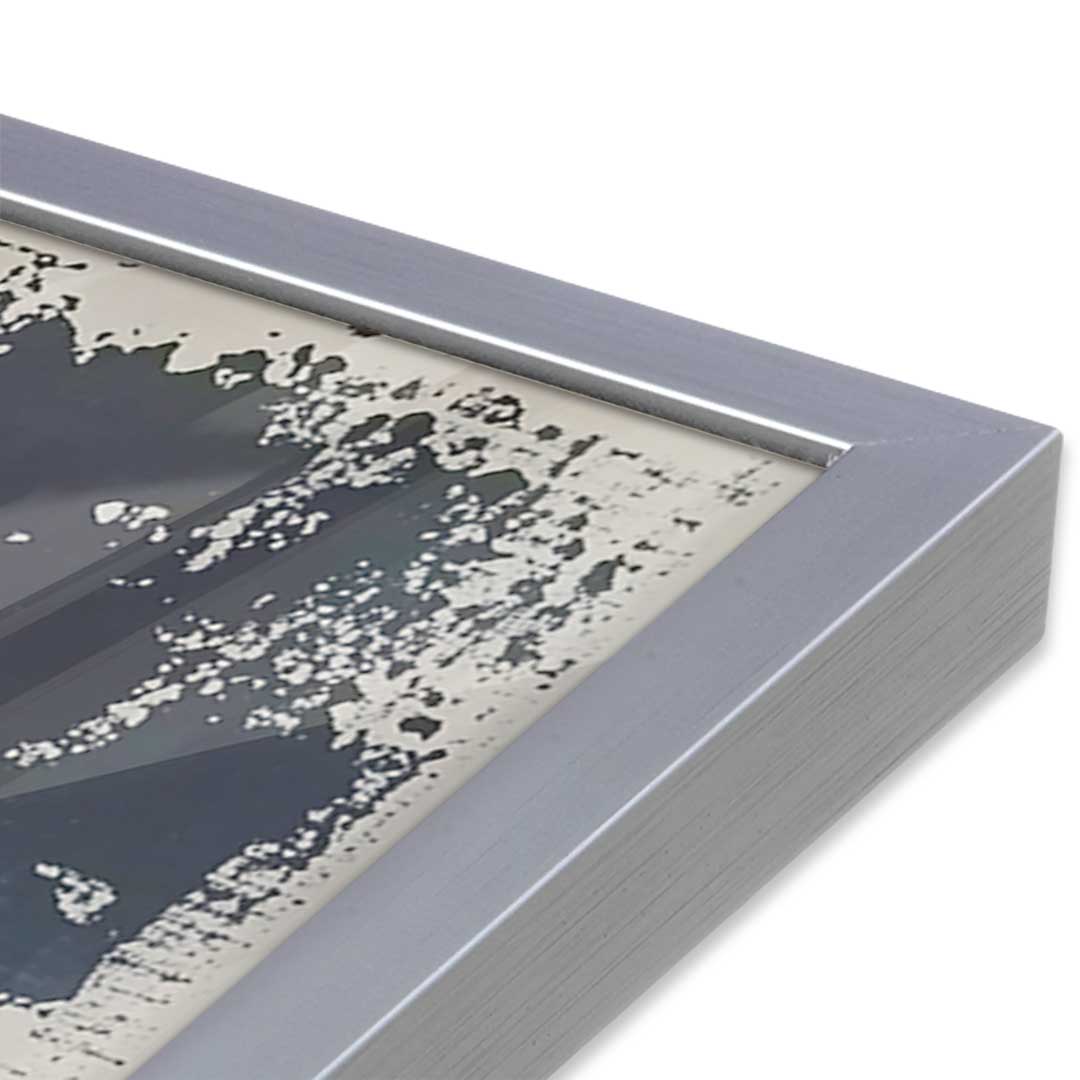 [Color:Polished Chrome], Picture of art in a Polished Chrome frame at an angle