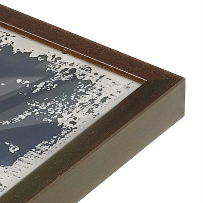 [Color:Brown], Picture of art in a Brown frame at an angle
