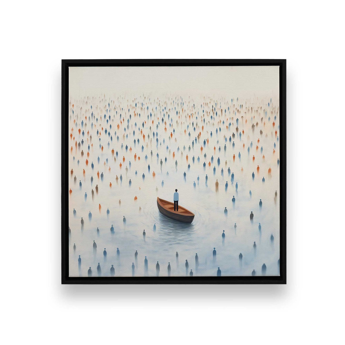 [Color:Satin Black], Picture of art in a Satin Black frame