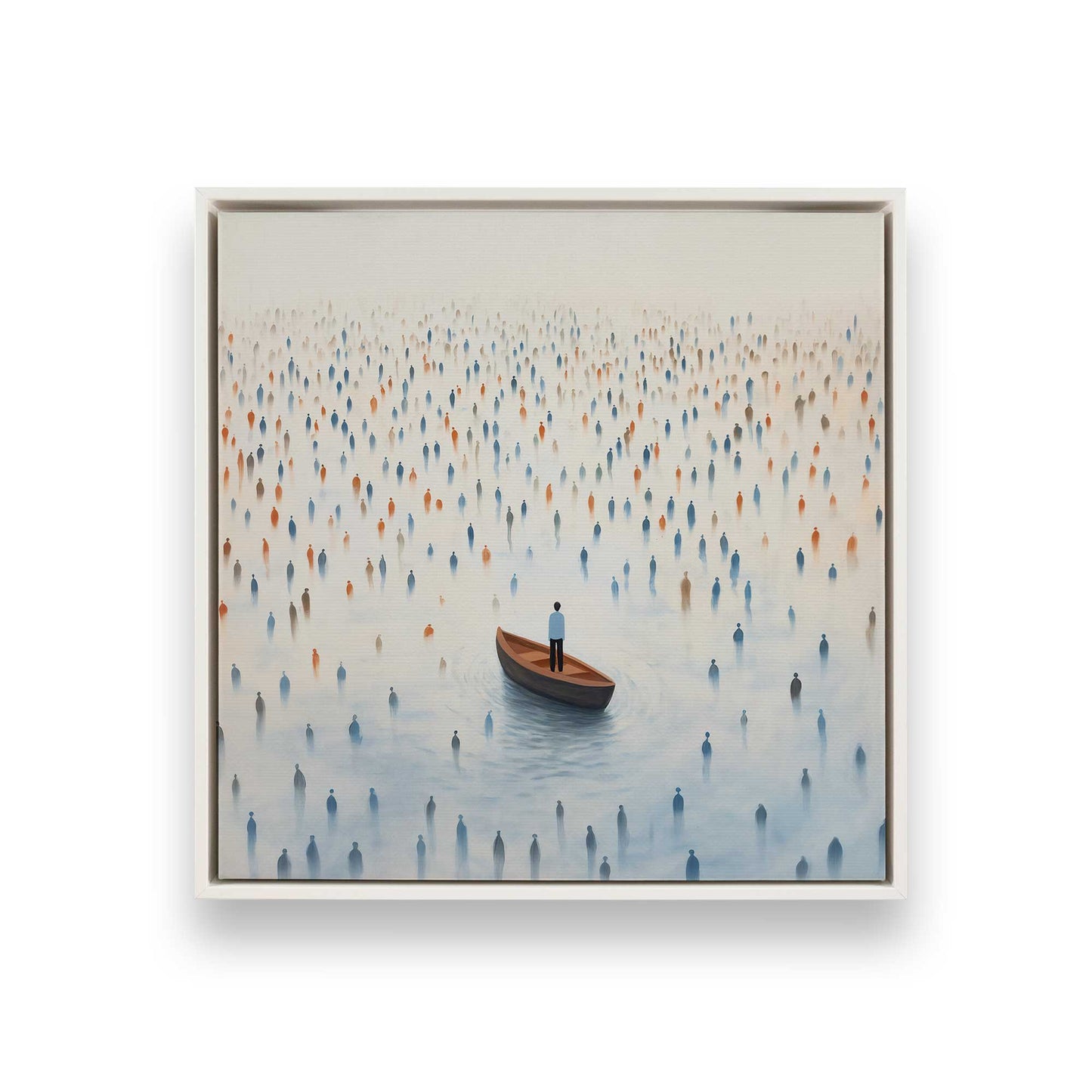 [Color:Opaque White], Picture of art in a White frame