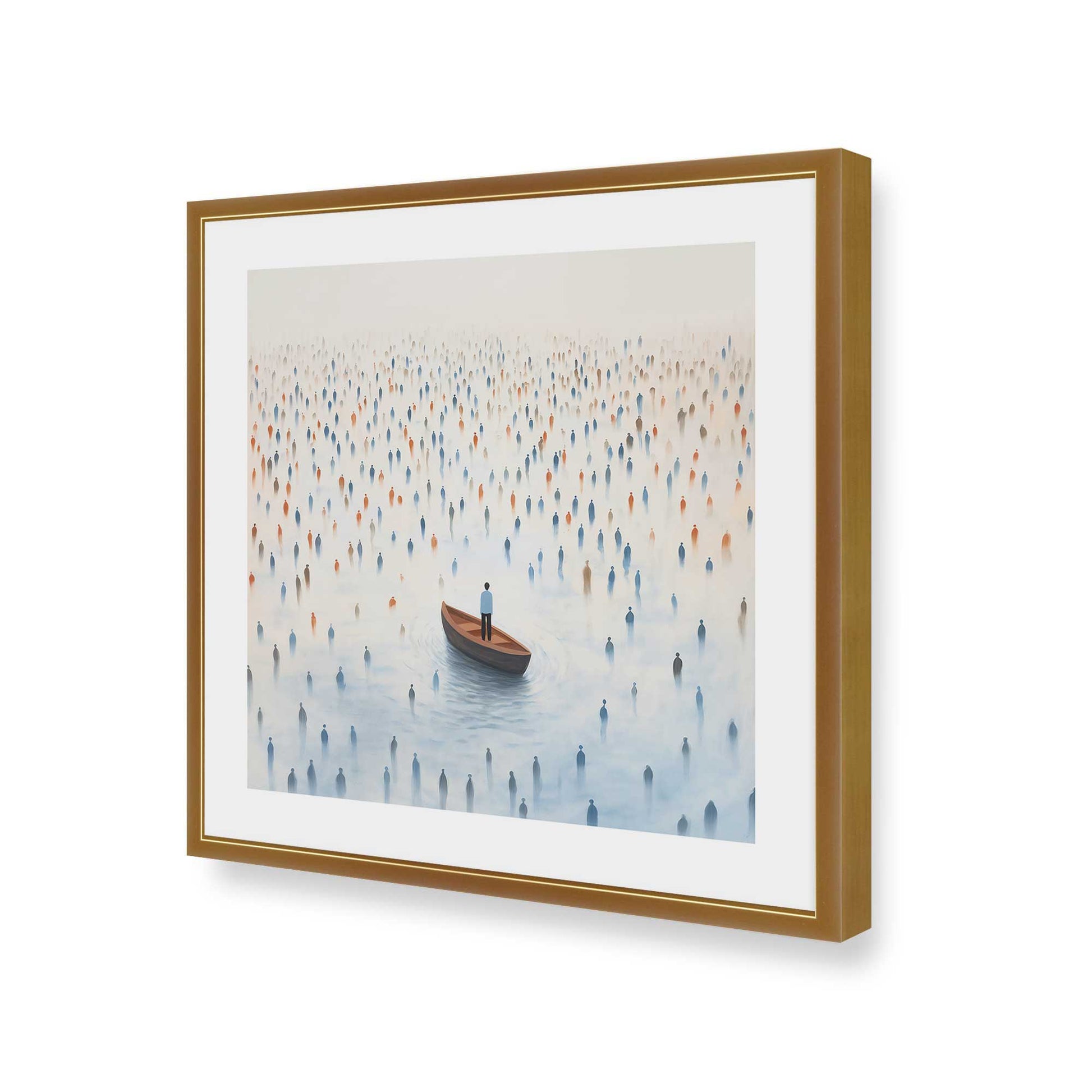 [Color:Polished Gold], Picture of art in a Polished Gold frame of the corner