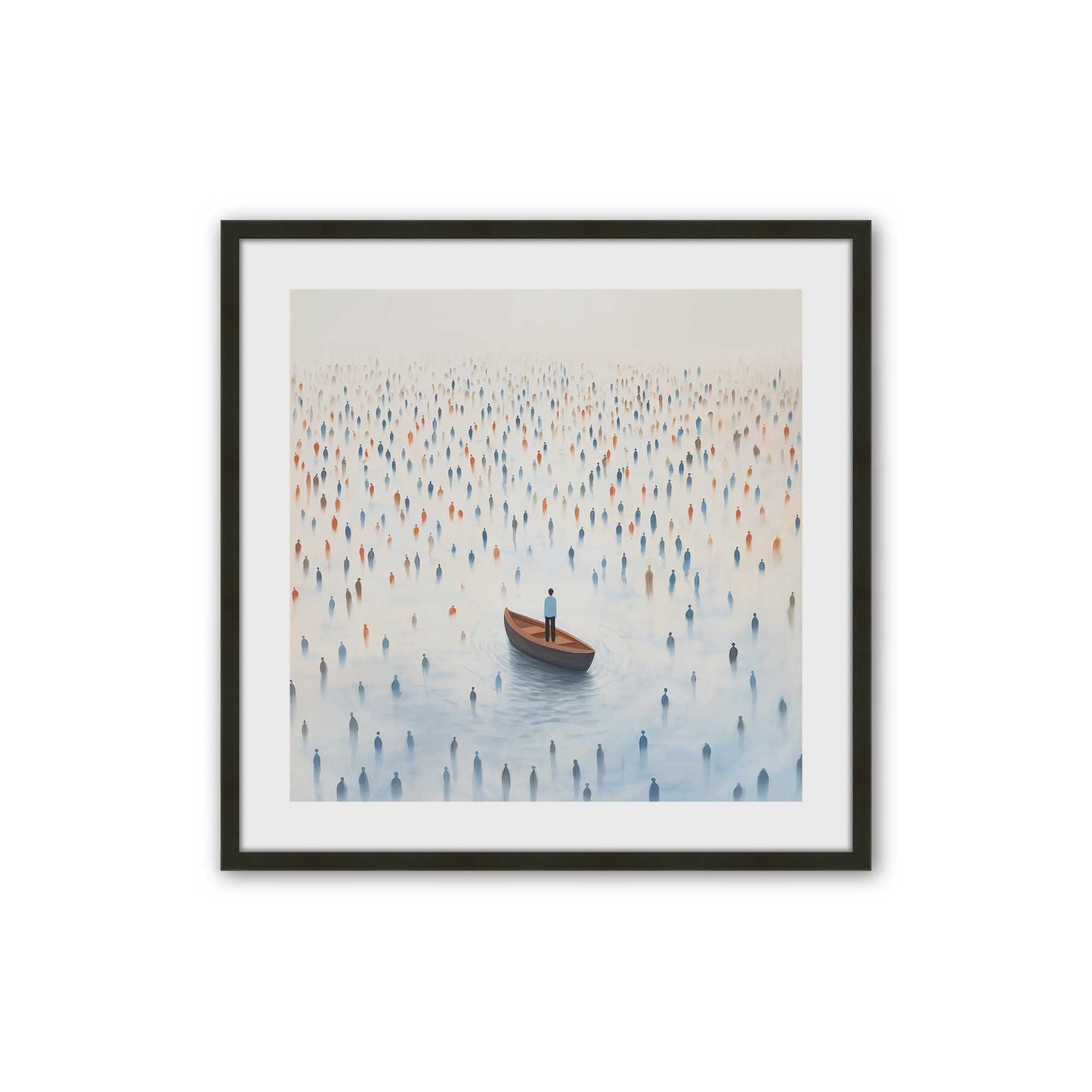 [Color:Satin Black], Picture of art in a Satin Black frame