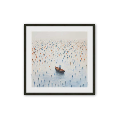 [Color:Satin Black], Picture of art in a Satin Black frame
