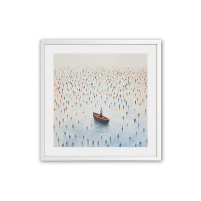 [Color:Opaque White], Picture of art in a Opaque White frame
