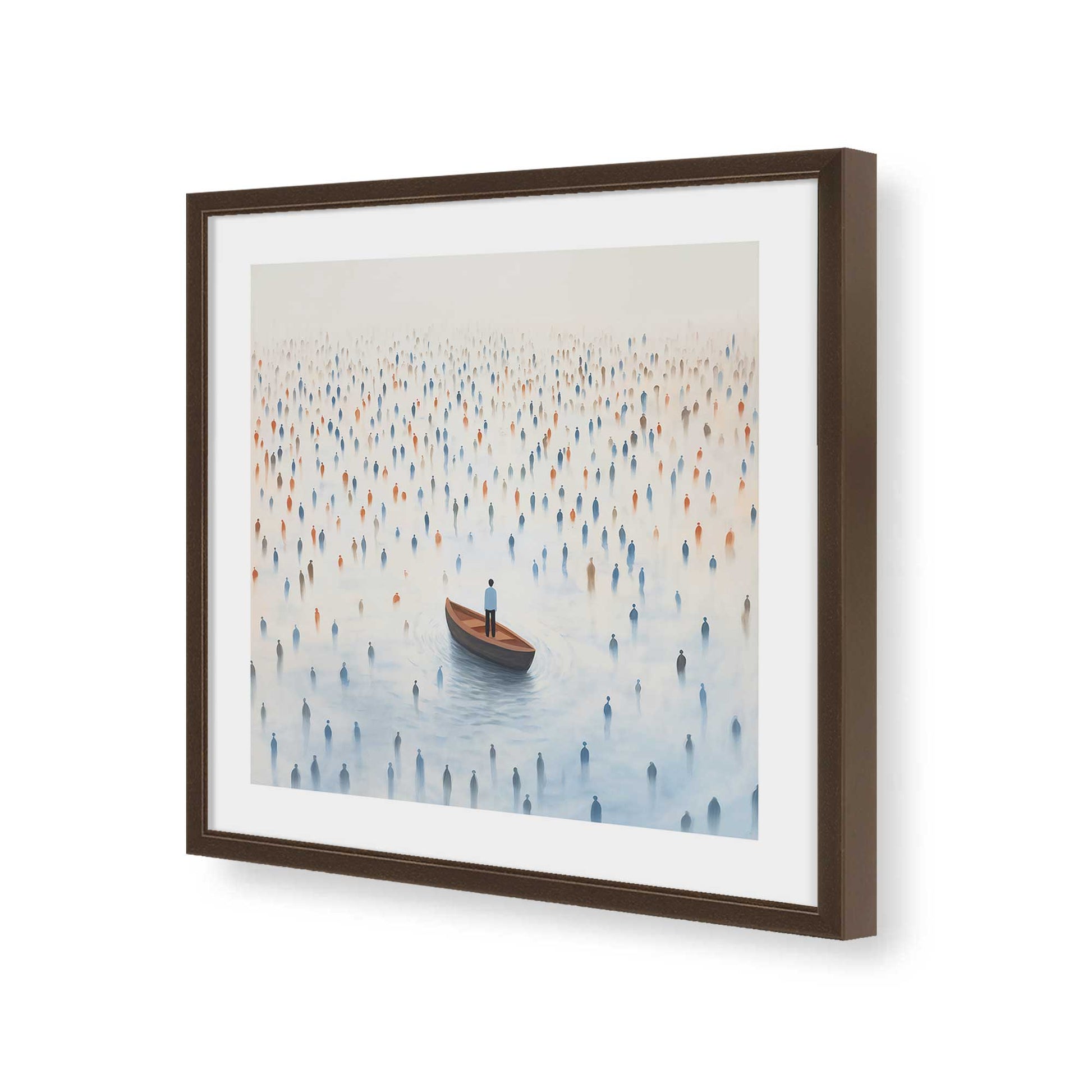 [Color:Espresso], Picture of art in a Espresso frame of the corner