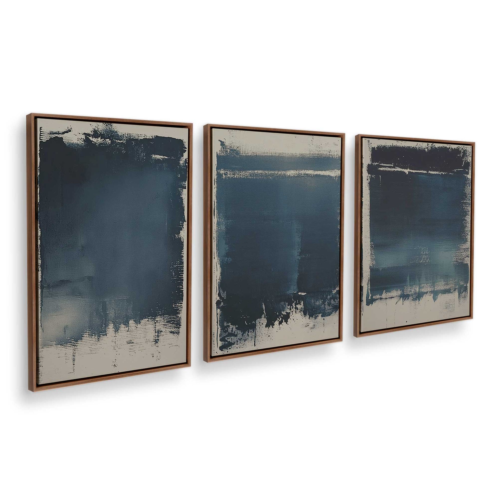 [Color:Walnut], Picture of art in a Walnut frame at an angle