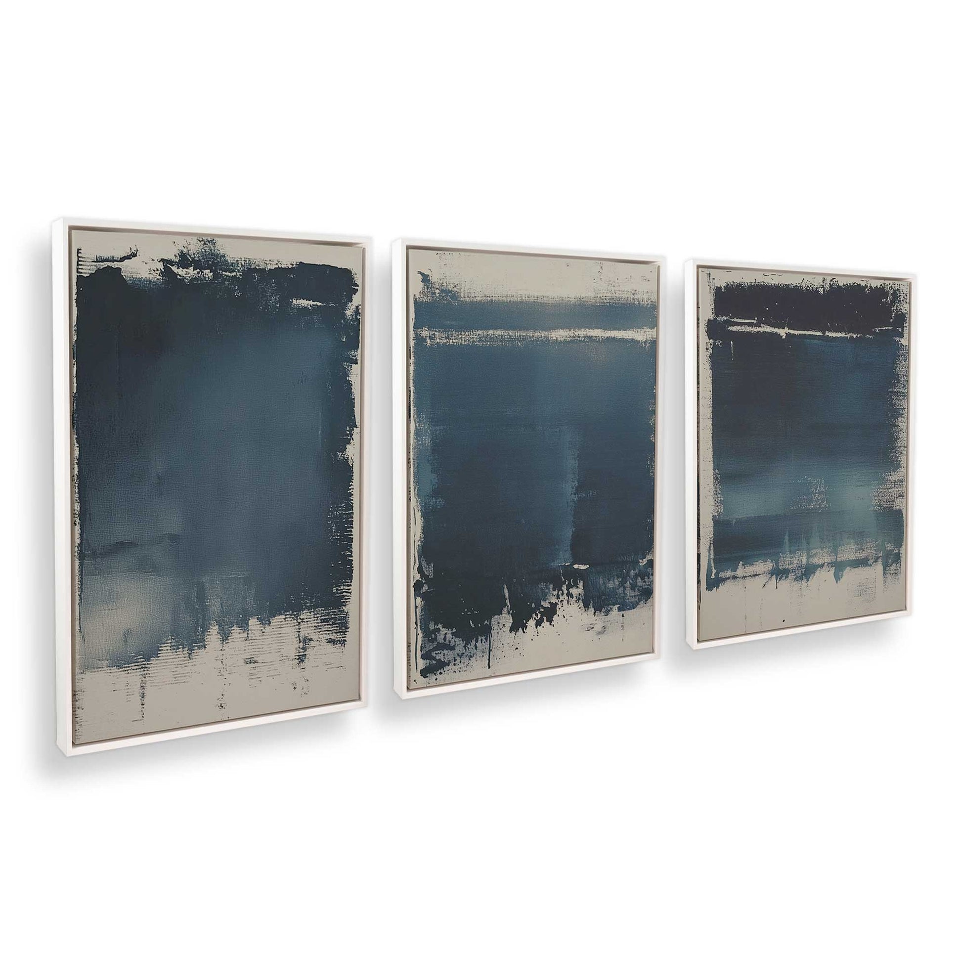 [Color:Opaque White], Picture of art in a White frame at an angle