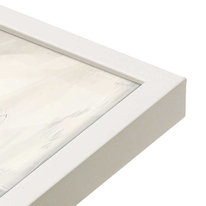 [Color:Opaque White], Picture of art in a Opaque White frame at an angle