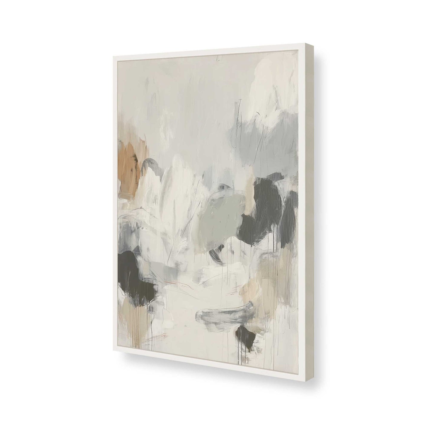 [Color:Opaque White], Picture of art in a Opaque White frame of the corner