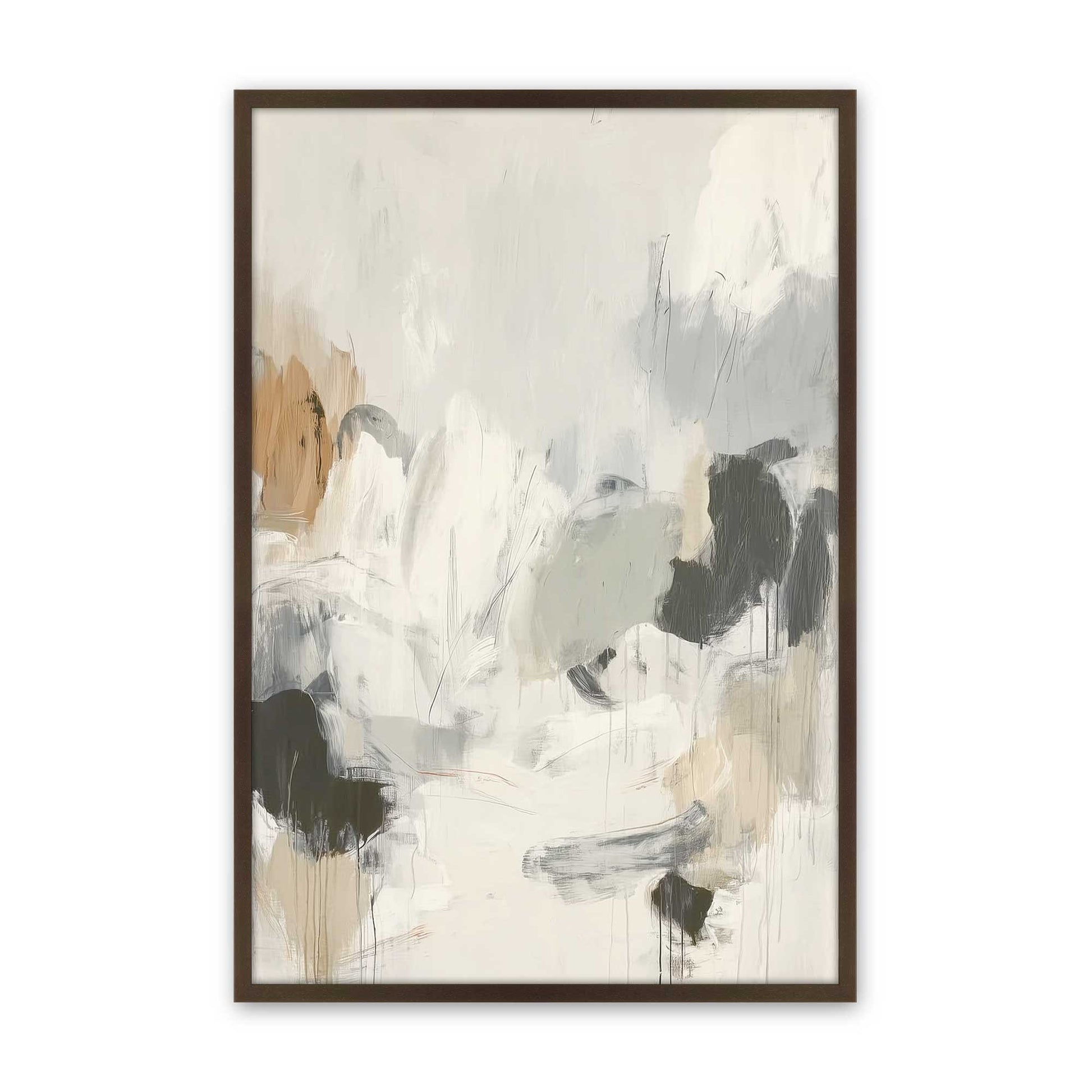 [Color:Brown], Picture of art in a Brown frame
