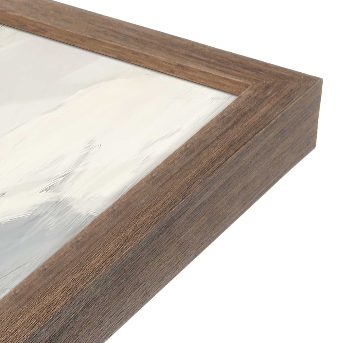 [Color:Walnut], Picture of art in a Walnut frame at an angle