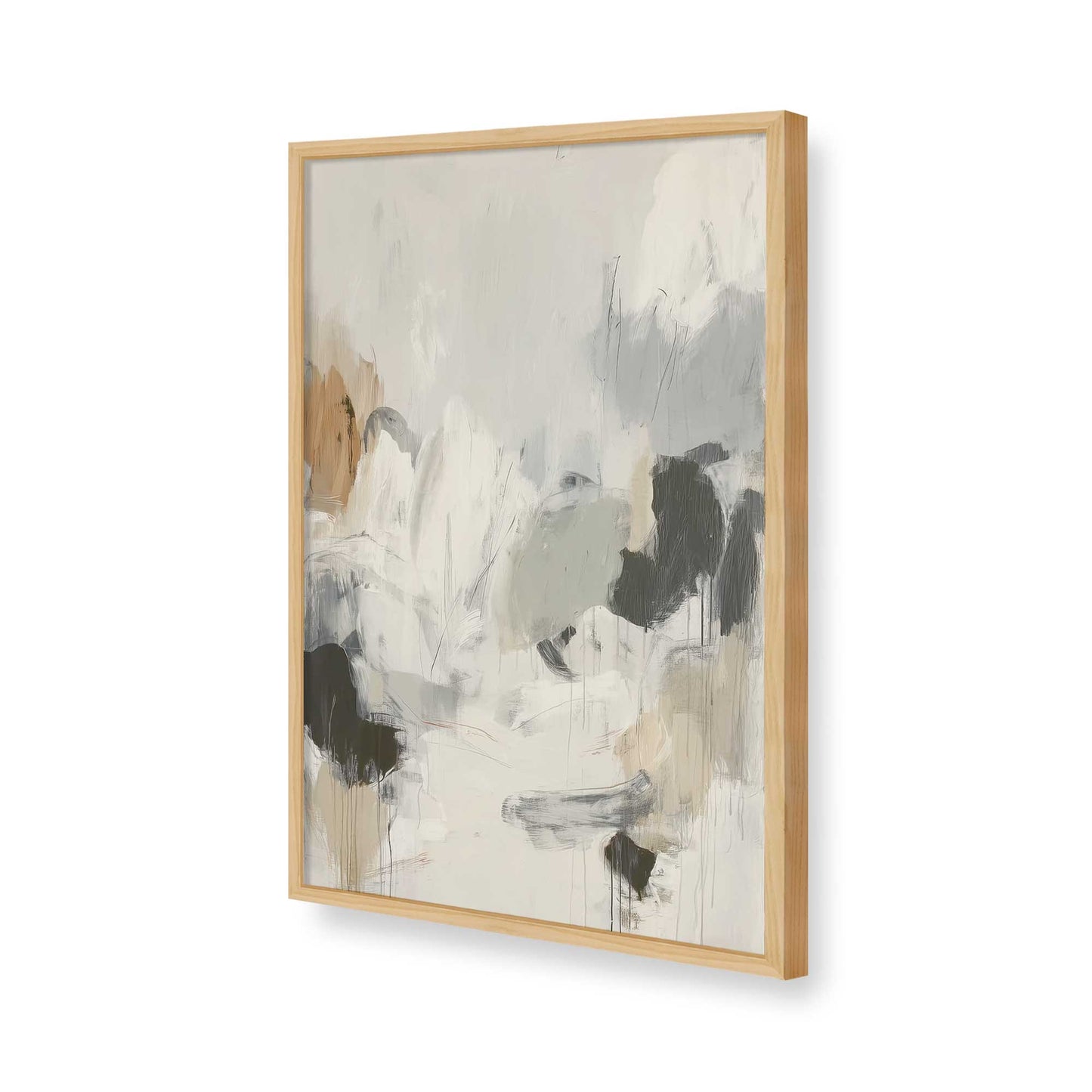 [Color:American Maple], Picture of art in a American Maple frame of the corner