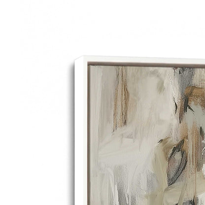 [Color:Opaque White], Picture of art in a White frame at an angle