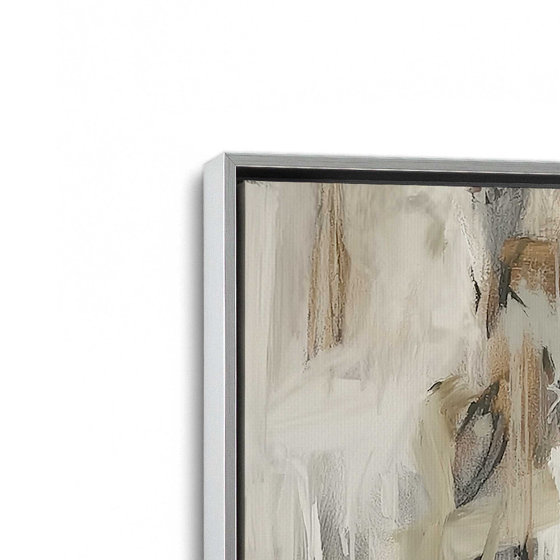 [Color:Polished Chrome], Picture of art in a Polished Chrome frame at an angle