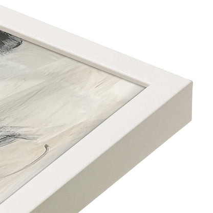 [Color:Opaque White], Picture of art in a Opaque White frame at an angle