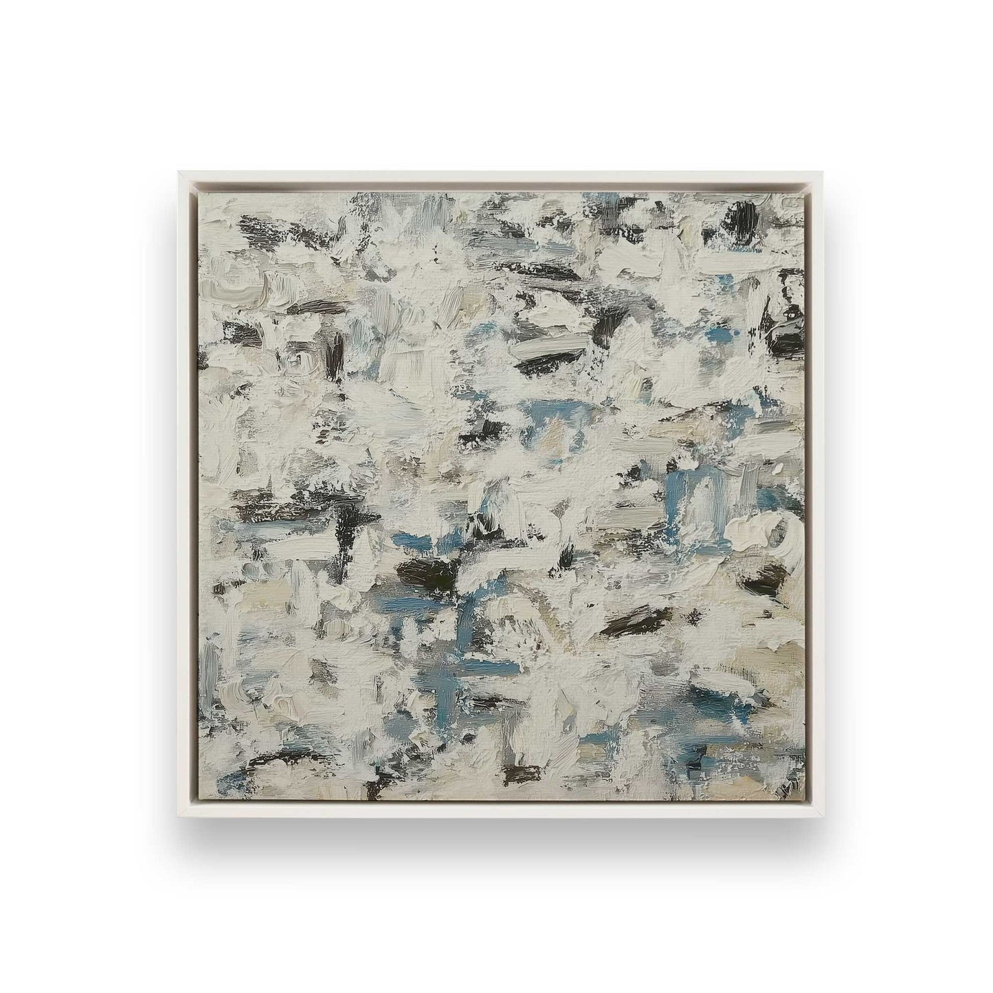 [Color:Opaque White], Picture of art in a White frame