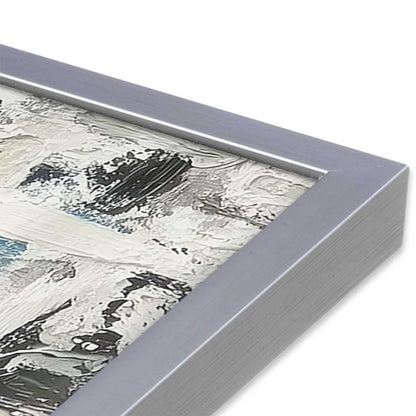 [Color:Polished Chrome], Picture of art in a Polished Chrome frame at an angle