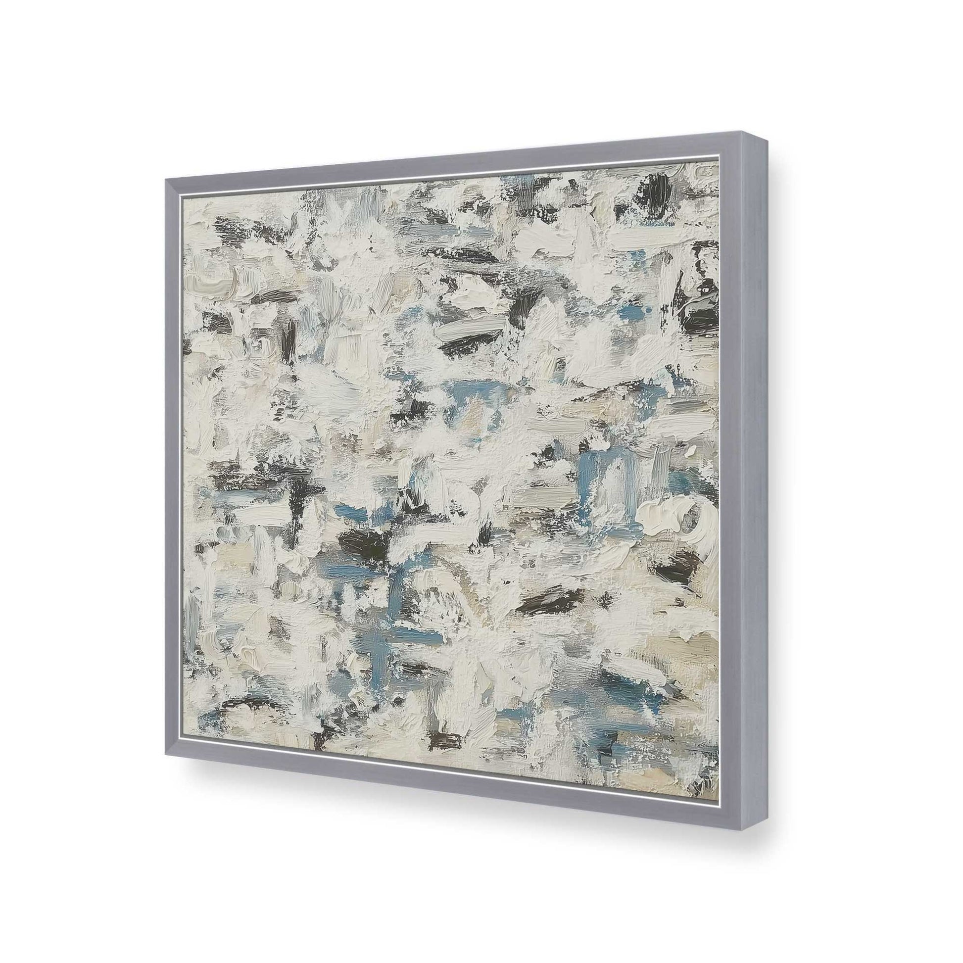 [Color:Polished Chrome], Picture of art in a Polished Chrome frame of the corner