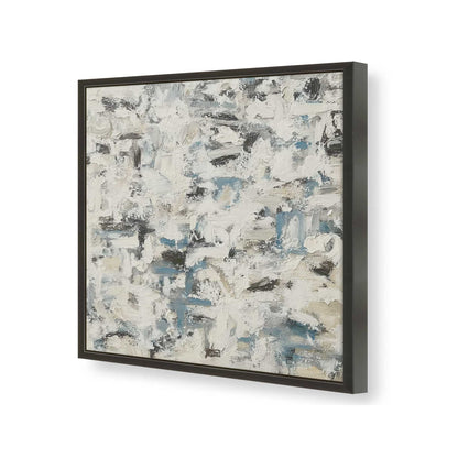 [Color:Satin Black], Picture of art in a Satin Black frame of the corner