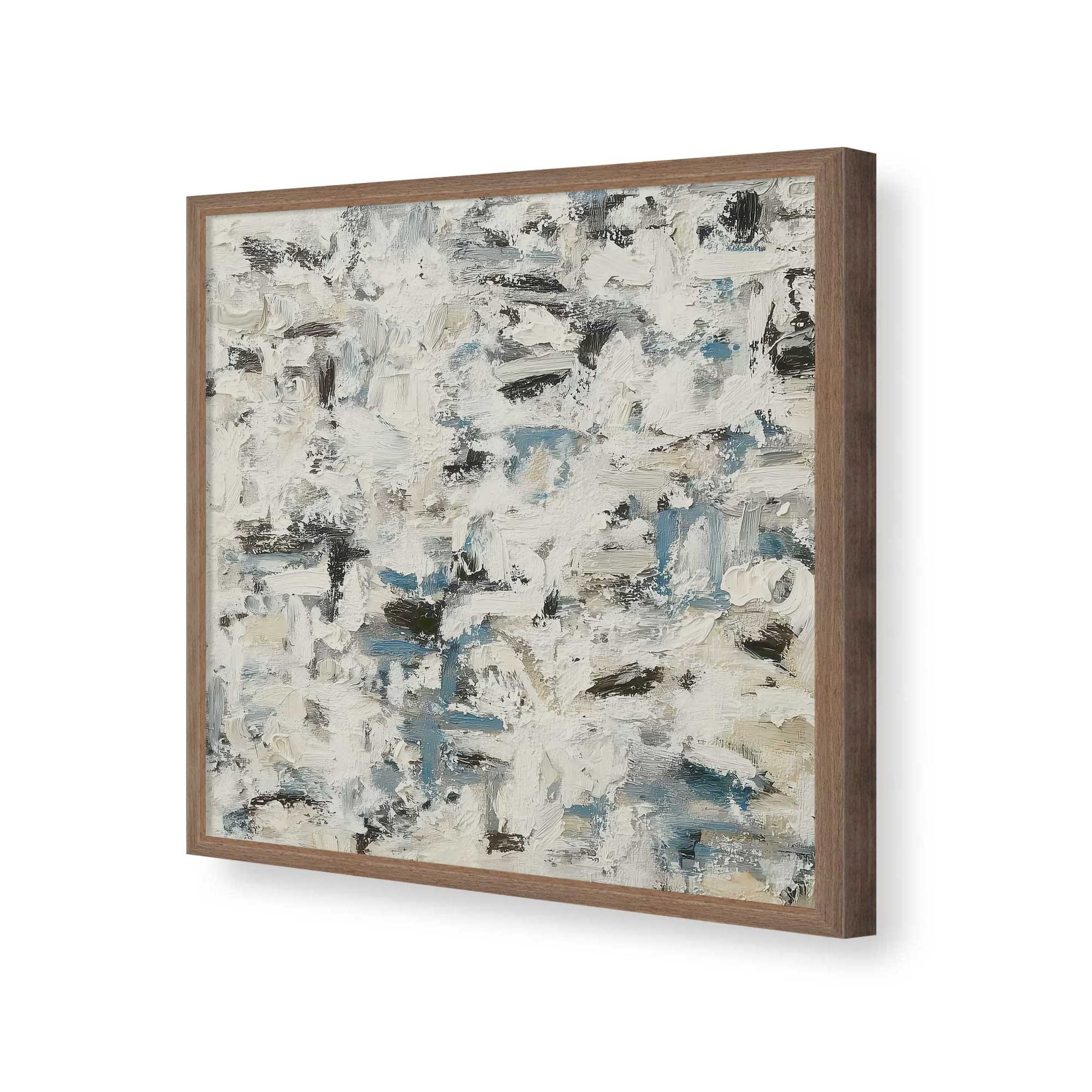 [Color:Walnut], Picture of art in a Walnut frame of the corner