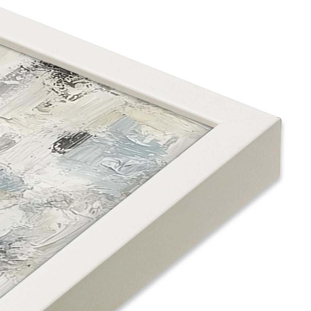 [Color:Opaque White], Picture of art in a Opaque White frame at an angle