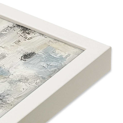 [Color:Opaque White], Picture of art in a Opaque White frame at an angle