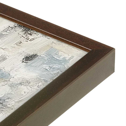 [Color:Espresso], Picture of art in a Espresso frame at an angle